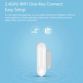 Smart Home Mini Door Window Close Open Security Sensor 2.4G WiFi App Notification Alerts Battery Operated Detector Support Alexa
Smart Home Mini Door Window Close Open Security Sensor 2.4G WiFi App Notification Alerts Battery Operated Detector Support Alexa