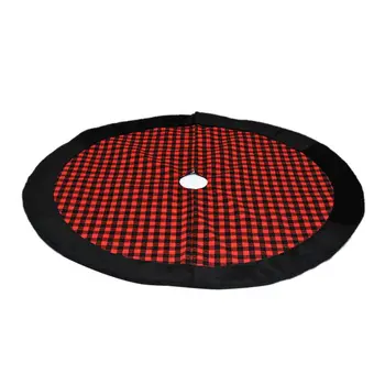 48 Inch Christmas Tree Skirt Black White Plaid With Felt Fabric Lining, Checked Tree Mat For Xmas Holiday Party Decorations
48 Inch Christmas Tree Skirt Black White Plaid With Felt Fabric Lining, Checked Tree Mat For Xmas Holiday Party Decorations