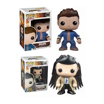 

FUNKO Pop TV: Supernatural Castiel 95# With Wings Exclusive Vinyl Figures Television Model Toys Supernatural Dean 94# Figures