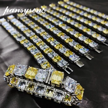 PANSYSEN Luxury 100% 925 Sterling Silver Emerald Cut Created Moissanite Citrine Gemstone Charm Bracelets for Women Fine Jewelry
PANSYSEN Luxury 100% 925 Sterling Silver Emerald Cut Created Moissanite Citrine Gemstone Charm Bracelets for Women Fine Jewelry