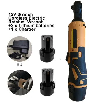 3/8" 90° Electric Cordless Ratchet 12V Right Angle Wrench Tool Set +2pc Battery Rechargeable Scaffolding 45Nm Angle Wrench Tool
3/8" 90° Electric Cordless Ratchet 12V Right Angle Wrench Tool Set +2pc Battery Rechargeable Scaffolding 45Nm Angle Wrench Tool