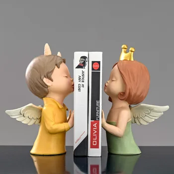 Nordic Couples Angel Art Sculpture Bookend Girl And Boy Character Book End Figurine Resin Crafts Creative Home Decoration R4992
Nordic Couples Angel Art Sculpture Bookend Girl And Boy Character Book End Figurine Resin Crafts Creative Home Decoration R4992