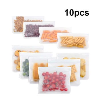 6/10pcs Reusable Freezer Bag Food Storage Bag Washable Ziplock Leakproof Lunch Bags for Sandwiches Fruit Vegetable Storage
6/10pcs Reusable Freezer Bag Food Storage Bag Washable Ziplock Leakproof Lunch Bags for Sandwiches Fruit Vegetable Storage