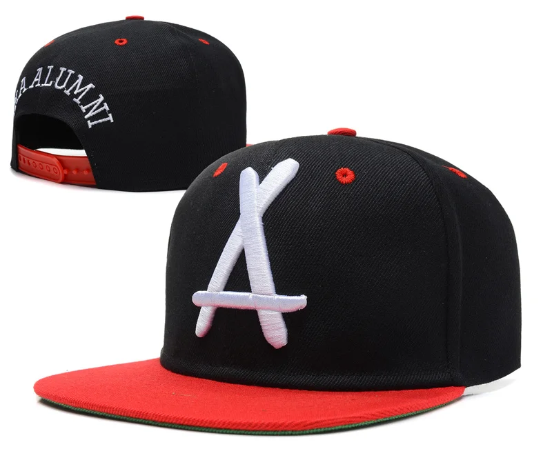 

Hot Brand New Style Adjustable tha Alumni Snapback Caps white A letter Hip Hop Sport Hats Baseball Snap back Caps for men women