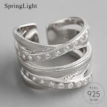 Springlight Multi-Layer Wrap Zircon Ring Real 925 Sterling Silver Creative Handmade Designer Fine Jewelry Rings for Women Gifts
Springlight Multi-Layer Wrap Zircon Ring Real 925 Sterling Silver Creative Handmade Designer Fine Jewelry Rings for Women Gifts