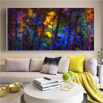 SELFLESSLY Colorful Tree Forest Landscape Painting Wall Art Canvas Prints Posters For Living Room Modular Pictures Unframed
SELFLESSLY Colorful Tree Forest Landscape Painting Wall Art Canvas Prints Posters For Living Room Modular Pictures Unframed