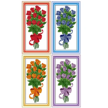 Gift flower DIY printed pattern cross stitch kits 11CT 14CT counted crafts DMC fabric handmade sewing needlework embroidery sets
Gift flower DIY printed pattern cross stitch kits 11CT 14CT counted crafts DMC fabric handmade sewing needlework embroidery sets