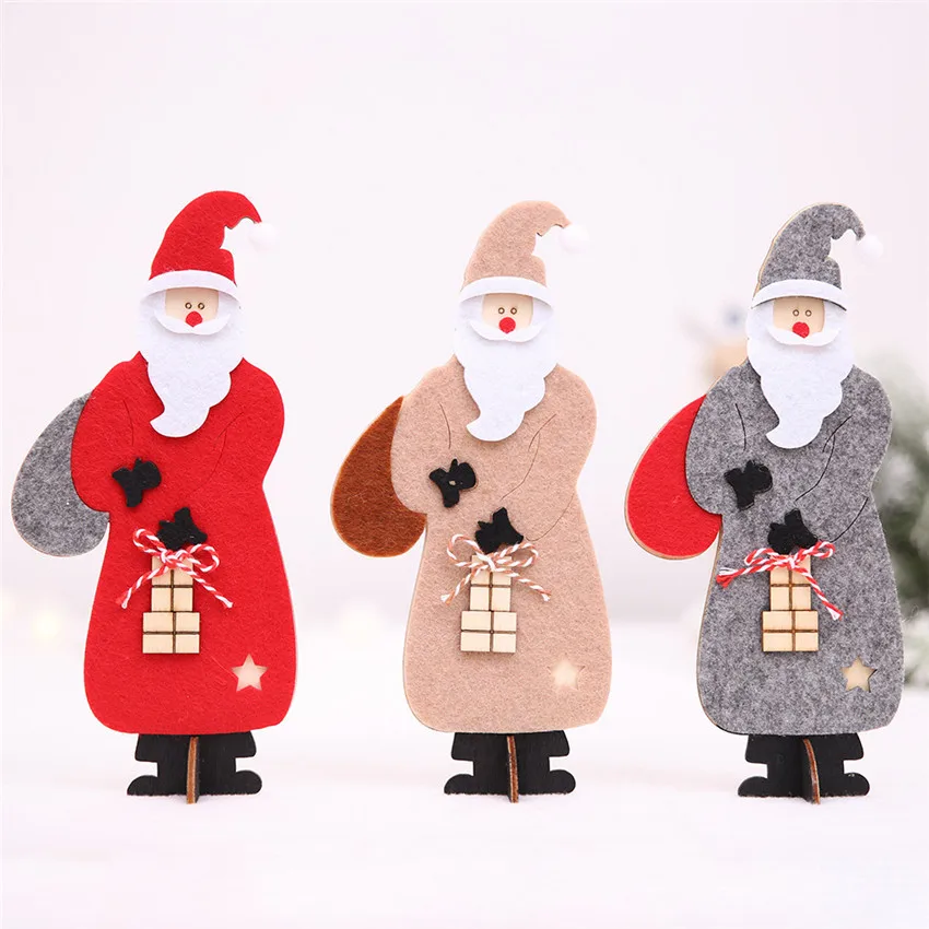 Christmas Wooden Felt Craft Santa Claus Doll Puppet Ornaments New Year Party Xmas Holiday Gifts Christmas Home Decorations 
Christmas Wooden Felt Craft Santa Claus Doll Puppet Ornaments New Year Party Xmas Holiday Gifts Christmas Home Decorations