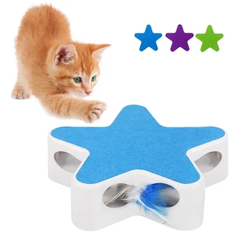 Five-pointed Star Funny Cat Box Feather 360 Degree Random Rotation Automatic Funny Cat Toy Crazy Game Cat Toy
Five-pointed Star Funny Cat Box Feather 360 Degree Random Rotation Automatic Funny Cat Toy Crazy Game Cat Toy