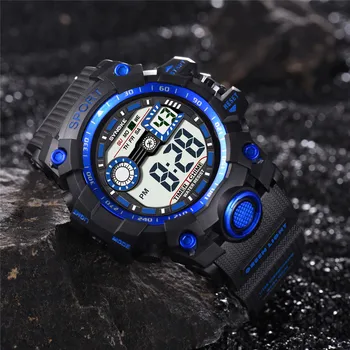 Multifunctional large screen 30M waterproof watch LED digital double action watch sports watch for men
Multifunctional large screen 30M waterproof watch LED digital double action watch sports watch for men