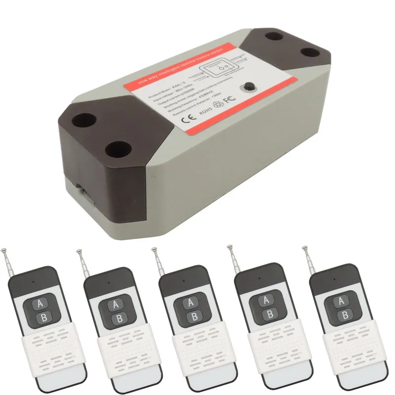 Universal Remote Control AC 110V 220V 10Amp 1CH rf Relay and 433MHz Transmitter, for Lamp/LED Spotlight/Light/Home appliance
Universal Remote Control AC 110V 220V 10Amp 1CH rf Relay and 433MHz Transmitter, for Lamp/LED Spotlight/Light/Home appliance
