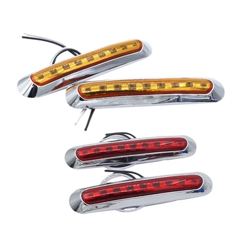 4Pcs 9 LED Side Marker Lights Tail Lamp Car Truck Trailer Rear Lights Parking Light Red & Yellow
4Pcs 9 LED Side Marker Lights Tail Lamp Car Truck Trailer Rear Lights Parking Light Red & Yellow