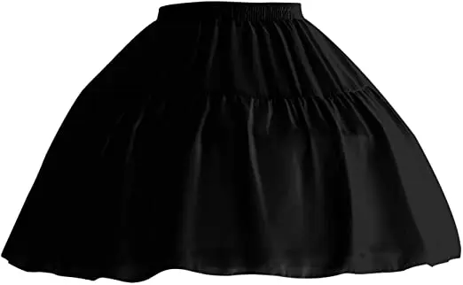 

Women Girls Crinoline Petticoat 2 Hoops Skirt Chiffon Ball Gown Short Half Slip Underskirt for Lolita Cosplay