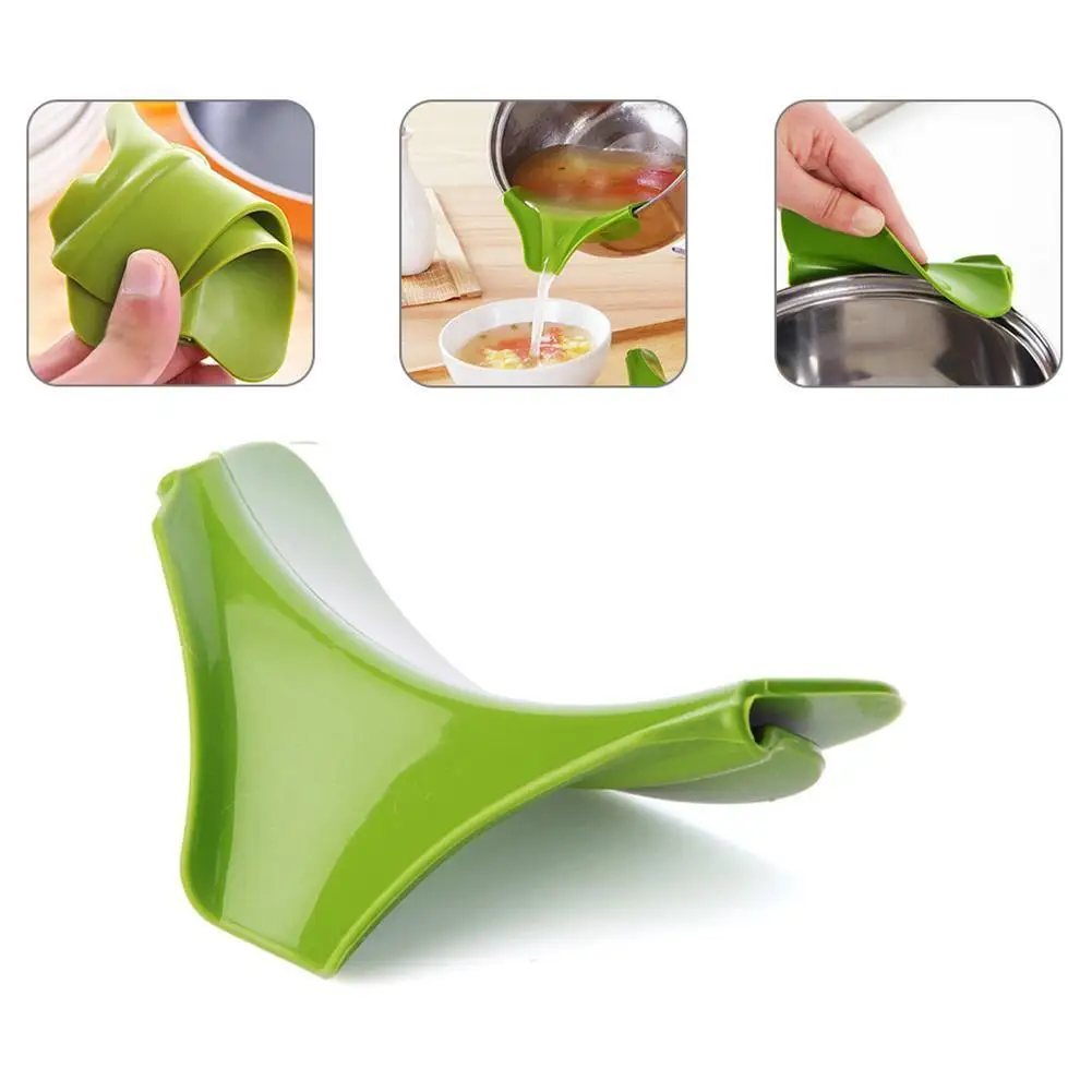 Kitchen Gadget Tools Creative Anti-spill Silicone Soup Slip And Pour Pans S4S1 Funnel Deflector On Spout For Pots And Soup I4Y4
Kitchen Gadget Tools Creative Anti-spill Silicone Soup Slip And Pour Pans S4S1 Funnel Deflector On Spout For Pots And Soup I4Y4