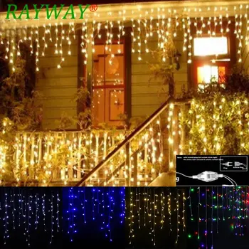 Christmas Street Garland LED Curtain Icicle String Light droop 0.4-0.6M 5m 96Led Indoor LED Party Stage Outdoor Decorative Light
Christmas Street Garland LED Curtain Icicle String Light droop 0.4-0.6M 5m 96Led Indoor LED Party Stage Outdoor Decorative Light