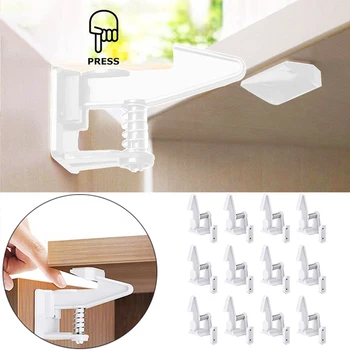 12 Pcs Security Cabinet Door Lock Children Protection Drawer Blocker Toddler Invisible Closet Locker
12 Pcs Security Cabinet Door Lock Children Protection Drawer Blocker Toddler Invisible Closet Locker