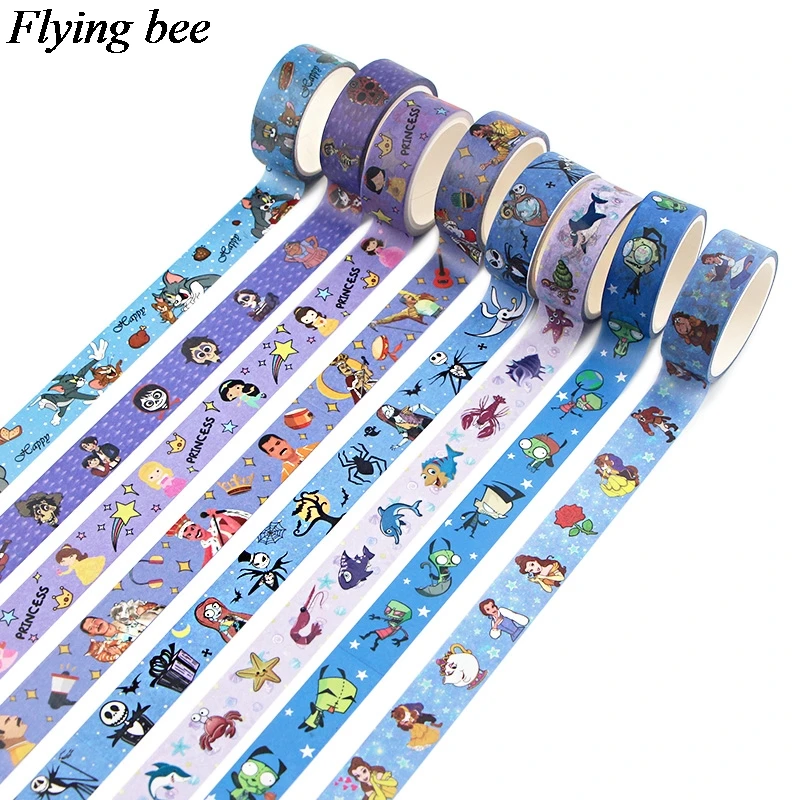 Flyingbee 15mmX5m Unique Masking Washi Tape Diy Scrapbooking Sticker Cartoon Anime Decorative Adhesive Tape X0855
Flyingbee 15mmX5m Unique Masking Washi Tape Diy Scrapbooking Sticker Cartoon Anime Decorative Adhesive Tape X0855