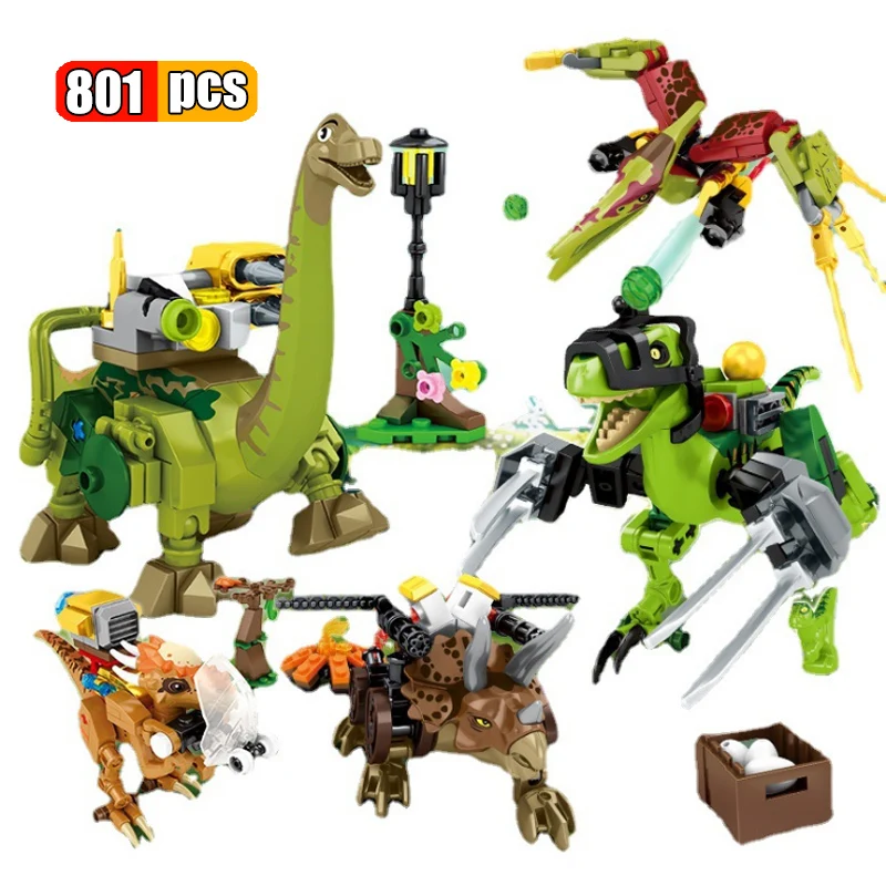 801Pcs 8style /set Dino World Series Pterosauria Tyrannosaurus Model Building Blocks Jurassic Dinosaur Figures Bricks Toys Boys
801Pcs 8style /set Dino World Series Pterosauria Tyrannosaurus Model Building Blocks Jurassic Dinosaur Figures Bricks Toys Boys