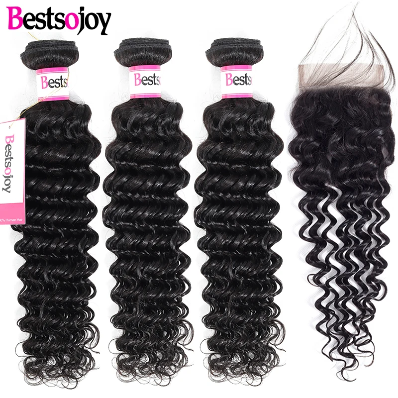 Bestsojoy Remy Deep Wave Bundles With Closure Wet And Wavy Human Hair 3 Bundles With Closure Malaysian Hair Weave Bundles
Bestsojoy Remy Deep Wave Bundles With Closure Wet And Wavy Human Hair 3 Bundles With Closure Malaysian Hair Weave Bundles