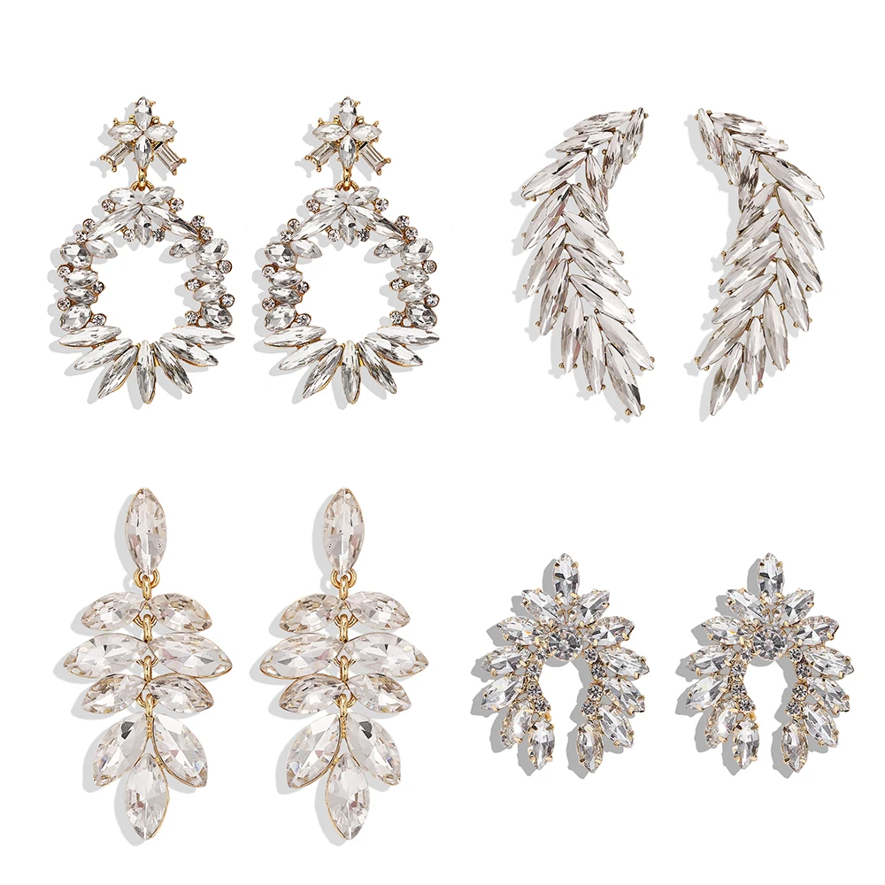 Dvacaman Clear Crystal Earrings for Women Luxury Rhinestone Statement Earrings Big Dangle Drop Earrings Wedding Bridal Jewelry
Dvacaman Clear Crystal Earrings for Women Luxury Rhinestone Statement Earrings Big Dangle Drop Earrings Wedding Bridal Jewelry