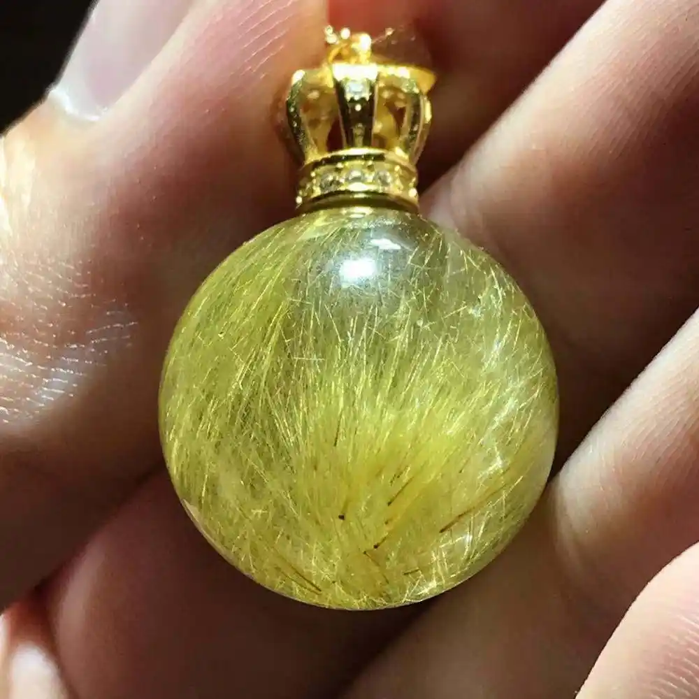 quartz ball sphere pendant gemstone party gift 20mm crystal