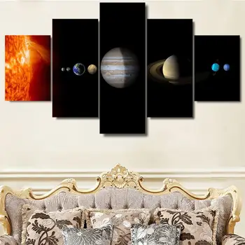 HD Canvas Painting Home Decor Living Room Wall Art Poster Five Piece Set Mural Solar System Universe Planet Painting Frameless 
HD Canvas Painting Home Decor Living Room Wall Art Poster Five Piece Set Mural Solar System Universe Planet Painting Frameless