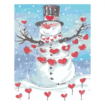 Paint For Adults and Kids DIY Oil Painting Kits Pre-Printed Canvas Loving Snowma
Paint For Adults and Kids DIY Oil Painting Kits Pre-Printed Canvas Loving Snowma
