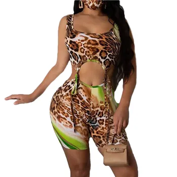 2020 New Summmer Women's Sexy Leopard Print Bodysuits Casual Sleeveless Hollow Backless Clubwear Playsuit Rompers Jumpsuits
2020 New Summmer Women's Sexy Leopard Print Bodysuits Casual Sleeveless Hollow Backless Clubwear Playsuit Rompers Jumpsuits