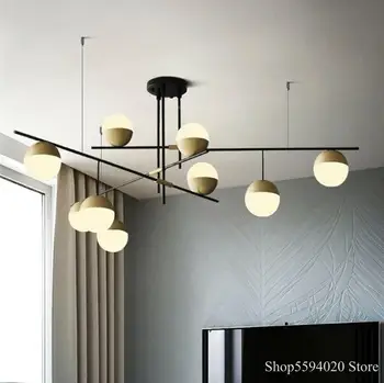 Nordic Glass Ball Chandelier Retro Living Room Hanging Light Creative Modern Minimalist Restaurant Designer Led Indoor Lighting
Nordic Glass Ball Chandelier Retro Living Room Hanging Light Creative Modern Minimalist Restaurant Designer Led Indoor Lighting