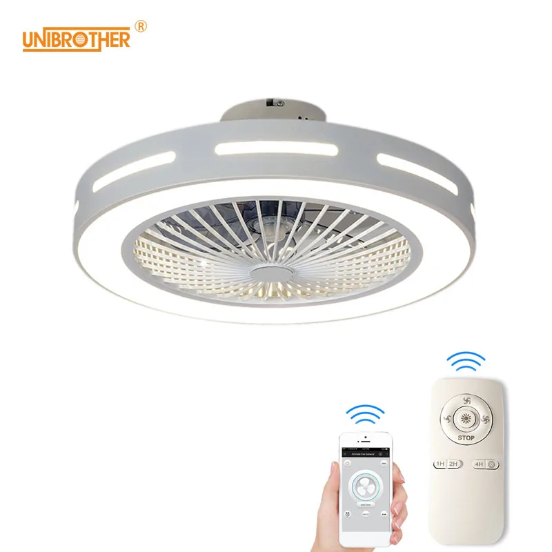 Bedroom LED Ceiling Fan Lamp with Remote Control and APP Support Electrodeless Dimming 55cm 220V Lighting 2835 LED Lamp Beads
Bedroom LED Ceiling Fan Lamp with Remote Control and APP Support Electrodeless Dimming 55cm 220V Lighting 2835 LED Lamp Beads