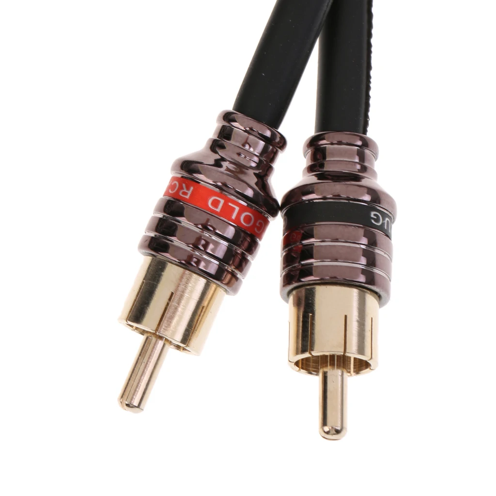 4.5m Car Audio Stereo Amplifier Speaker RCA Interconnect Cable Wire Black 4.5m Car Audio Stereo Amplifier Speaker RCA Interconnect Cable Wire Black