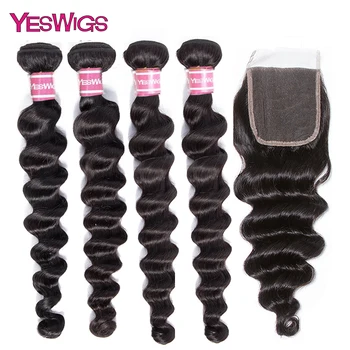 Yeswigs Loose Deep Wave Bundles With Closure Remy Deep Loose Wave Brazilian Hair Weave 3 Bundles Human Hair Bundles With Closure
Yeswigs Loose Deep Wave Bundles With Closure Remy Deep Loose Wave Brazilian Hair Weave 3 Bundles Human Hair Bundles With Closure