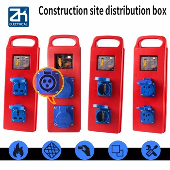Construction Site Temporary Move Type Portable Distribution Multi Box Function 3 Hole 16a Industry Socket Bring Transparent
Construction Site Temporary Move Type Portable Distribution Multi Box Function 3 Hole 16a Industry Socket Bring Transparent