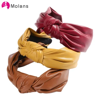 Molans Women Solid Hairband Headband Wide Side Man-made Leather PU Hair Hoop For Girls Turban Hair Accessories New Head wear
Molans Women Solid Hairband Headband Wide Side Man-made Leather PU Hair Hoop For Girls Turban Hair Accessories New Head wear