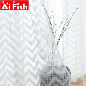 White Wave Striped Voile Curtains For Kitchen Window Tulle Curtains For Living Room Simple Bedroom Sheer Curtains Drapes M246#40
White Wave Striped Voile Curtains For Kitchen Window Tulle Curtains For Living Room Simple Bedroom Sheer Curtains Drapes M246#40