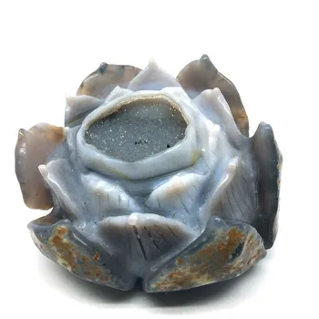 1pc Natural Agate quartz Stone Geodes Crystal Lotus Geode flower For Home Decorative
1pc Natural Agate quartz Stone Geodes Crystal Lotus Geode flower For Home Decorative