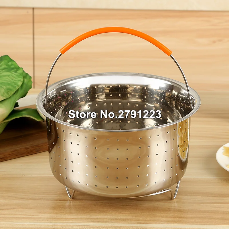 New Arrival 1 Pcs 6 Quart 21.5cm Instant Steam Basket Stainless Steel Steam Pot Steam Rice Cooker With Silicone Handle
New Arrival 1 Pcs 6 Quart 21.5cm Instant Steam Basket Stainless Steel Steam Pot Steam Rice Cooker With Silicone Handle