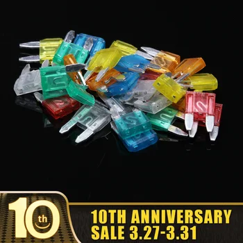30PCS Small-sized Auto Car Blade Fuse 5/10/15/20/25/30A Automobile Car Security Fuse Assortment Kit Using For Small-sized Car
30PCS Small-sized Auto Car Blade Fuse 5/10/15/20/25/30A Automobile Car Security Fuse Assortment Kit Using For Small-sized Car