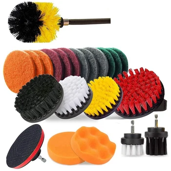 23Pcs Drill Brush Attachment Set Power Scrubber Drill Brush Kit with Extend Long Attachment for Tile Bathtub Floor
23Pcs Drill Brush Attachment Set Power Scrubber Drill Brush Kit with Extend Long Attachment for Tile Bathtub Floor