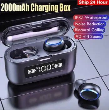 New F9 Wireless Headphones Bluetooth 5.0 Earphone TWS HIFI Mini In-ear Sports Running Headset Support iOS/Android Phones HD Call
New F9 Wireless Headphones Bluetooth 5.0 Earphone TWS HIFI Mini In-ear Sports Running Headset Support iOS/Android Phones HD Call