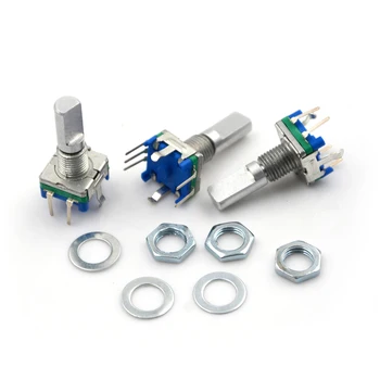 Multi-Functional 3pcs Shaft 6mm Hole 7mm 5Pin D Shaft 20 Detents Points 360 Degree Rotary Encoder W Push Button Potentiometer
Multi-Functional 3pcs Shaft 6mm Hole 7mm 5Pin D Shaft 20 Detents Points 360 Degree Rotary Encoder W Push Button Potentiometer