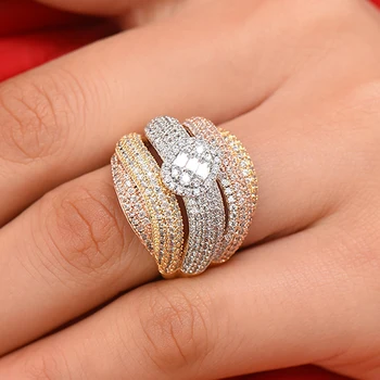 GODKI Luxury Corssover Chic Bold Statement Rings with Zirconia Stones 2020 Women Engagement Party Jewelry High Quality
GODKI Luxury Corssover Chic Bold Statement Rings with Zirconia Stones 2020 Women Engagement Party Jewelry High Quality