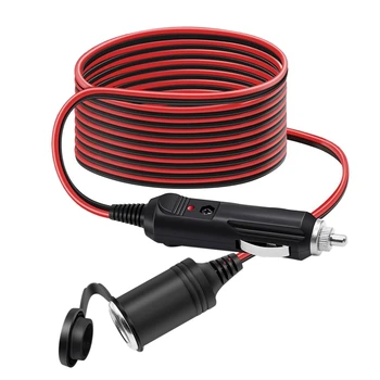 3M 12V / 24V Car Extension Cable for Cigarette Lighter Dustproof Waterproof Car Battery Terminal Alligator Clip Socket Adapter (
3M 12V / 24V Car Extension Cable for Cigarette Lighter Dustproof Waterproof Car Battery Terminal Alligator Clip Socket Adapter (