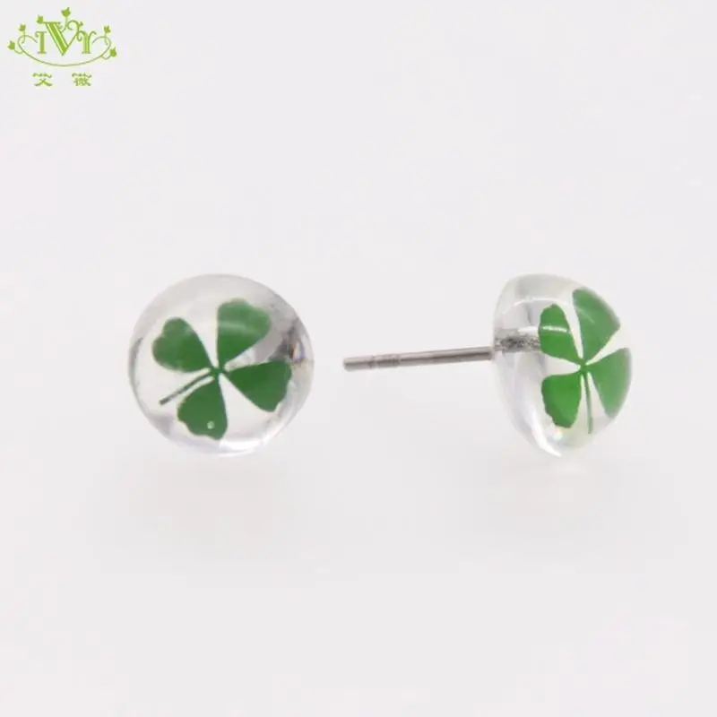10mm Transparent Luminous Four-leaf Clover Transparent Design Ear Stud Fashion Earring Designs New Model Korean Women Earrings
10mm Transparent Luminous Four-leaf Clover Transparent Design Ear Stud Fashion Earring Designs New Model Korean Women Earrings