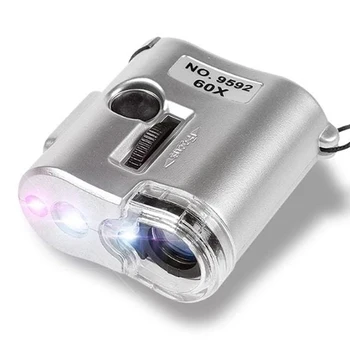 Handheld Portable 60X Magnifying Glass Magnifier with LED Light Mini Pocket Microscope with UV Detector Lamp JR Deals
Handheld Portable 60X Magnifying Glass Magnifier with LED Light Mini Pocket Microscope with UV Detector Lamp JR Deals