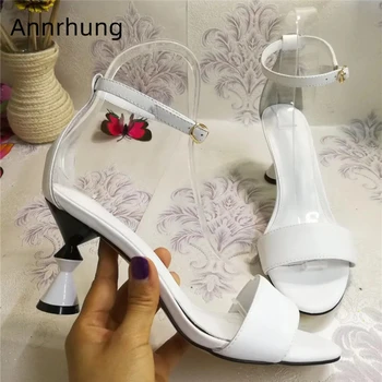 White Genuine Leather Gladiator Sandals Women Strange Heel Ankle Strap Summer Shoes Cover Heel Open Toe Party Sandalias
White Genuine Leather Gladiator Sandals Women Strange Heel Ankle Strap Summer Shoes Cover Heel Open Toe Party Sandalias