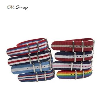 Wholesale 50 PCS Watchbands for Watch Accessories Fashion Striped Breathable Nylon Strap Band For 18MM 20MM 22 24MM 
Wholesale 50 PCS Watchbands for Watch Accessories Fashion Striped Breathable Nylon Strap Band For 18MM 20MM 22 24MM