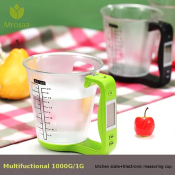Mrosaa Measuring Cup Kitchen Scales Digital Beaker Libra Electronic Tool Scale with LCD Display Temperature Measurement Cups
Mrosaa Measuring Cup Kitchen Scales Digital Beaker Libra Electronic Tool Scale with LCD Display Temperature Measurement Cups