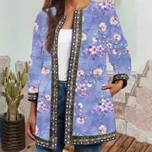 Temperament Jacket Ethnic Print Autumn Winter Warm Crew Neck Jacket Women Jacket Coat 
Temperament Jacket Ethnic Print Autumn Winter Warm Crew Neck Jacket Women Jacket Coat