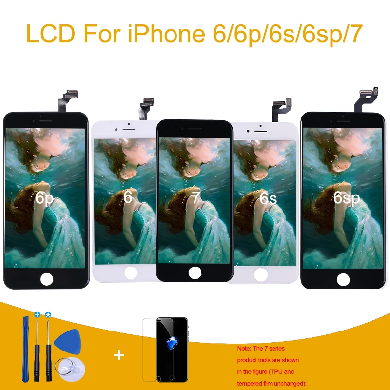 100% AAA+++ LCD Screen For iPhone 6 7 6s Plus Screen LCD Display Digitizer Touch Module Screens Replacement For iPhone 6s LCD
100% AAA+++ LCD Screen For iPhone 6 7 6s Plus Screen LCD Display Digitizer Touch Module Screens Replacement For iPhone 6s LCD